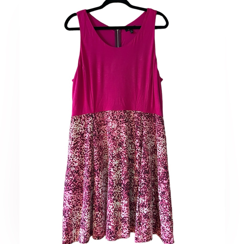 Apt 9 Size XL Fuchsia Sleeveless A Line Dress